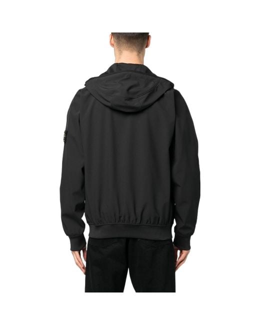 Stone Island Gray Light Soft Shell Jacket for men