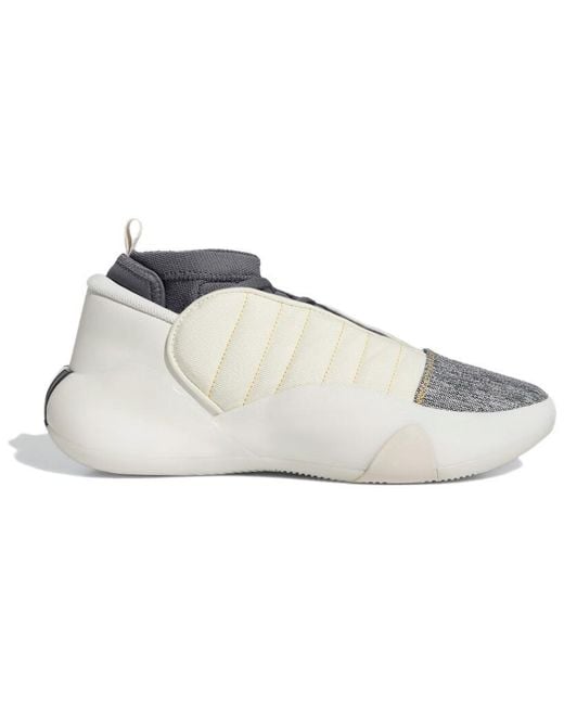 Adidas White Harden Vol.7 Shoes 'Cream Carbon' for men