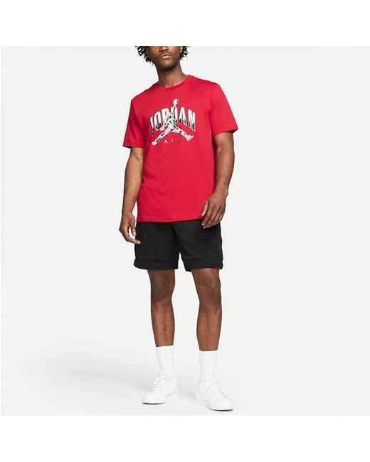 Nike Red Basketball Sports Short Sleeve T-Shirt for men