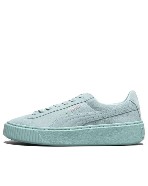 PUMA Blue (Wmns) Basket Platform Reset 'Peppermint'