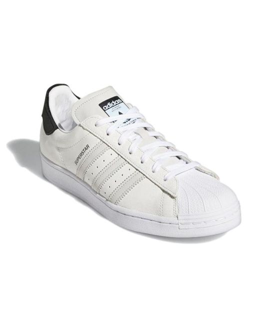 Adidas White Originals Superstar Shoes for men