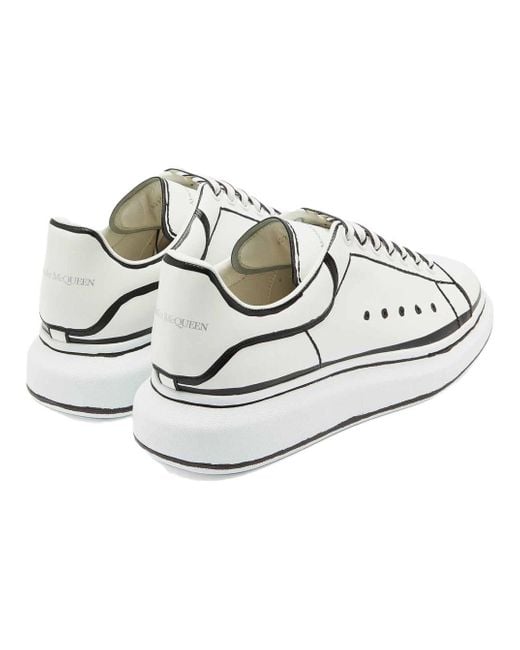 McQueen White Oversized Sneaker Outline' for men
