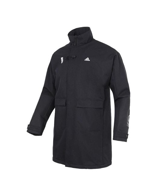 Adidas Blue Wj Jkt Long Woven Training Casual Sports Jacket for men