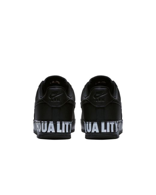 Nike Black Air Force 1 Low Cmft Bhm 'Equality' for men
