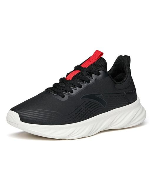 Anta Black Running Series Sneakers Leather' for men
