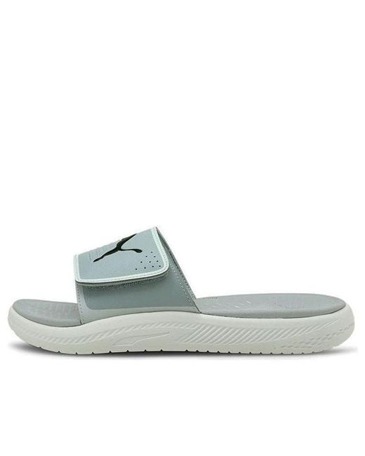 PUMA Blue Softride Slide 'Quarry' for men
