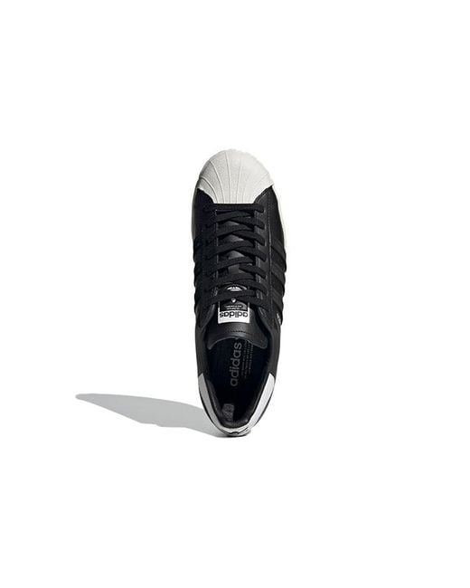 Adidas Black Superstar 'Size Tag for men