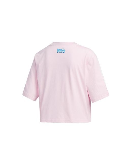 Adidas Pink (Wmns) Neo X Disney Crossover Donald Duck Pattern Sports Short Sleeve