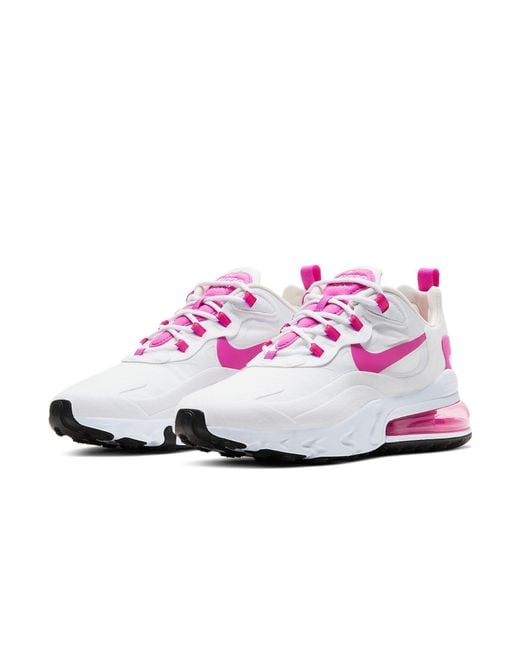 Nike White (Wmns) Air Max 270 React 'Fire'