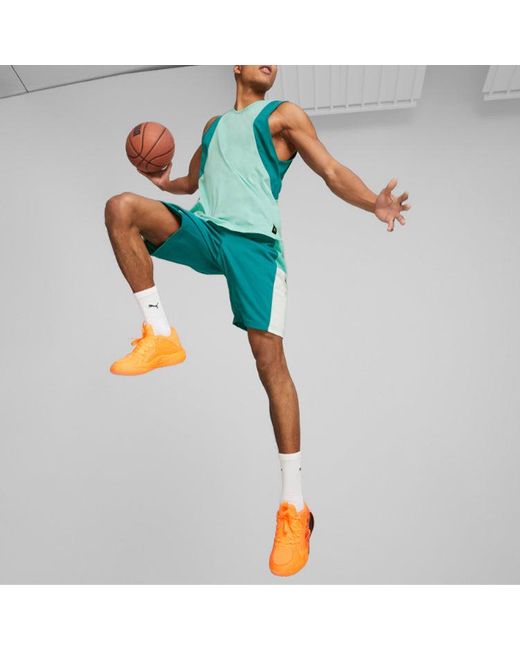 PUMA Blue Training Basketball Shorts for men