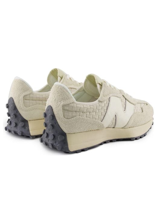 New Balance White 327 'Pale Moss' for men