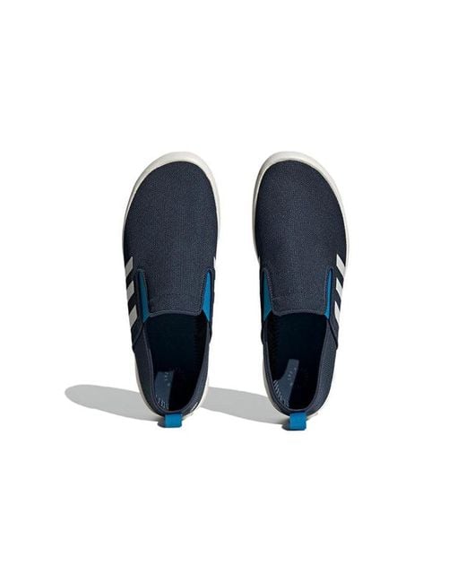 Adidas Blue Terrex Boat Slip-On Shoes for men