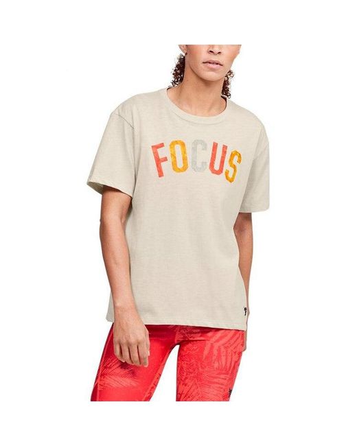 Under Armour White (Wmns) Project Rock Tee