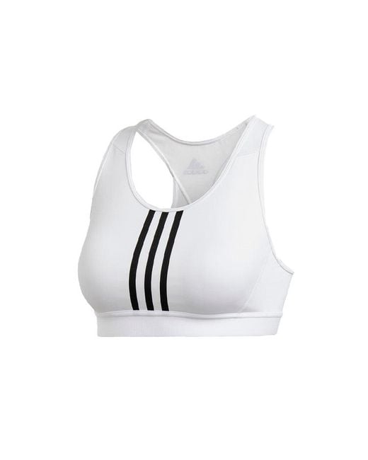 Adidas White (Wmns) Don'T Rest 3-Stripes Bra