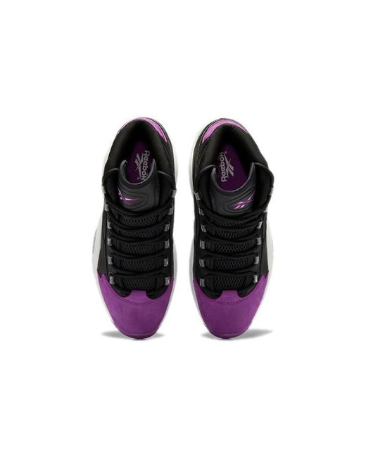 Reebok Black Question Mid Aubergine' for men
