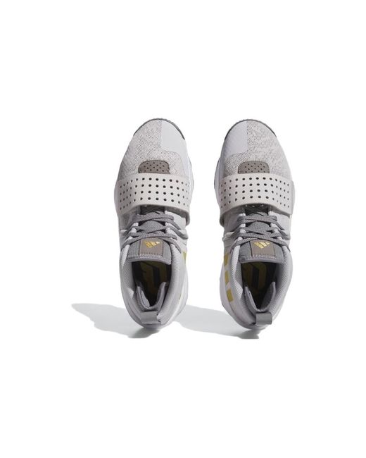 Adidas White Dame 8 Extply 'Light Solid Metallic' for men