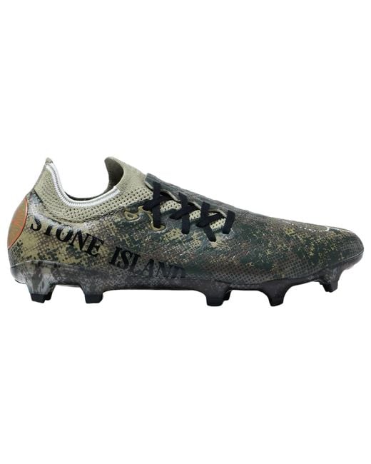 New Balance Gray X Stone Island X Raheem Sterling Furon V7 Pro Fg 'Camo' for men