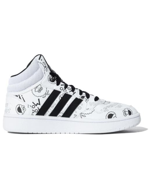 Adidas White X Sesame Street Hoops 3.0 for men