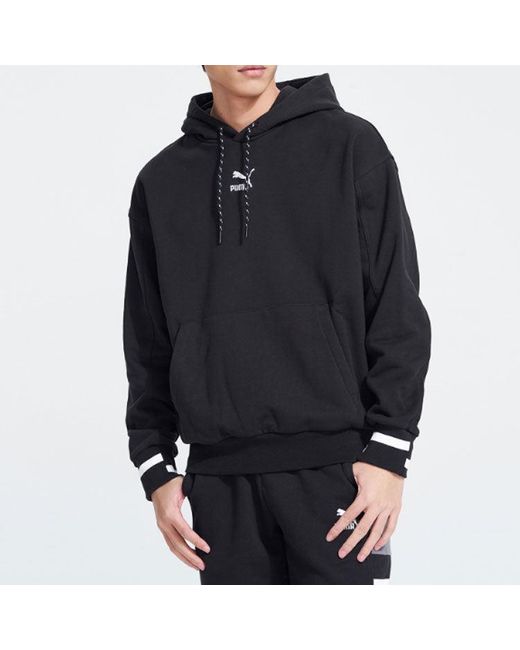 PUMA Black Logo Classics Hoodie for men