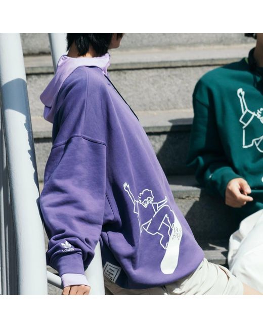 Adidas Purple (Wmns) Origianls X Yu Nagaba X Su Yiming Sweatshirt