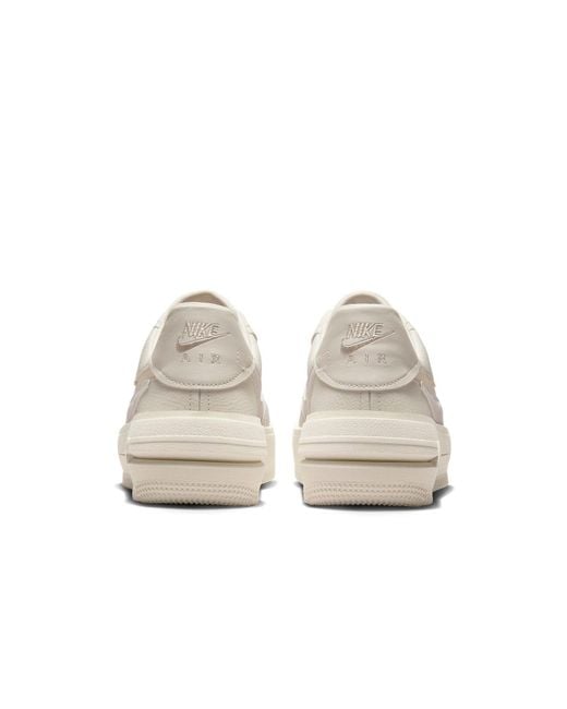 Nike White (Wmns) Air Force 1 Plt.Af.Orm 'Pale Ivory'