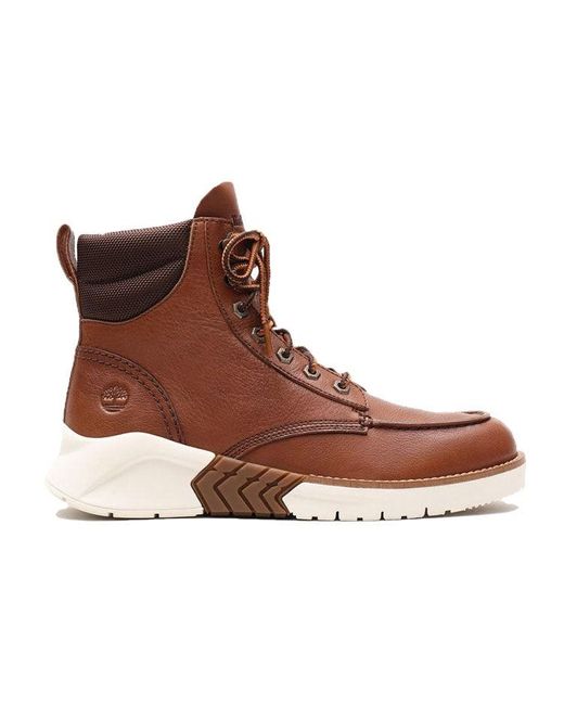 Timberland Brown Mtcr Moc Toe Wide-fit Boots for men