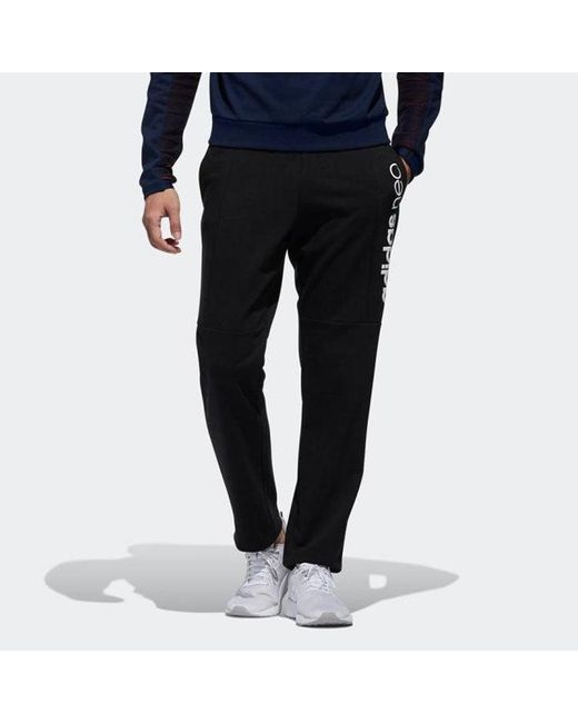 Adidas Black Neo Casual Sports Knit Long Pants for men