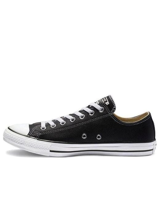 Converse Black Chuck Taylor All Star Leather Ox for men