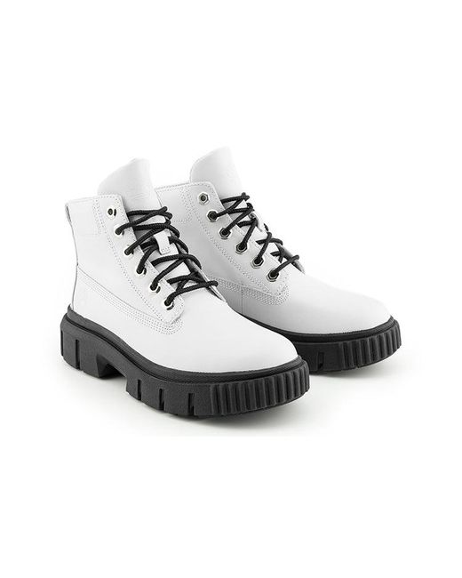 Timberland Black (Wmns) Greyfield Leather Boots Full Grain'