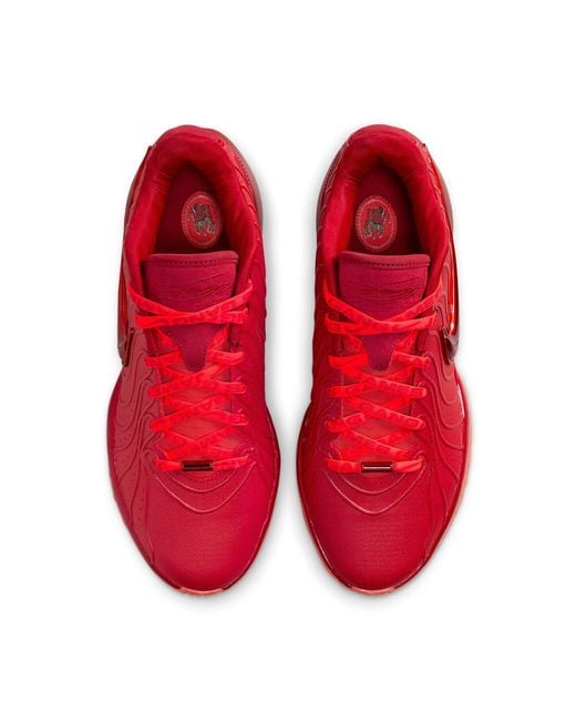 Nike Red Lebron Xxi Basketball Shoes for men