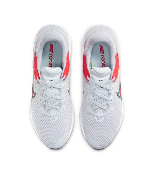 Nike Red Renew Run 2 'Pure Platinum Chile' for men