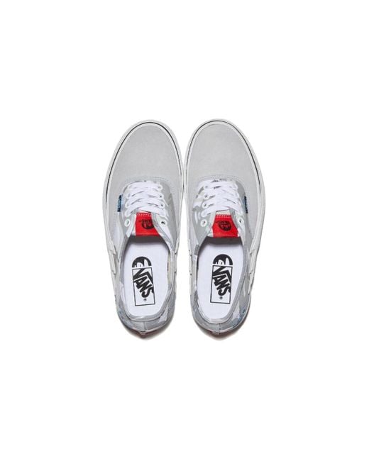 Vans White X Aape Authentic Bolt Sneakers for men
