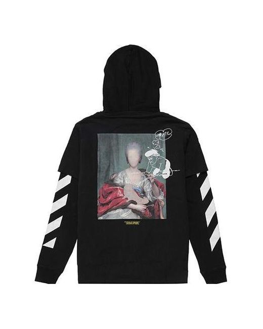 Off-White c/o Virgil Abloh Black C/O Virgil Abloh Diag Mariana Hooded Tee for men