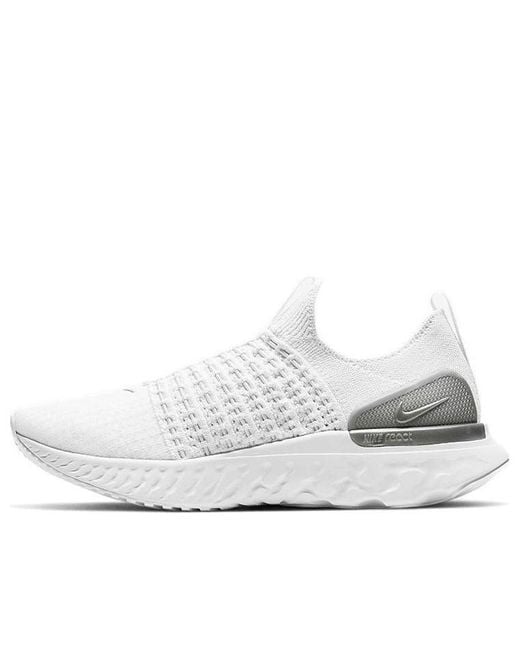Nike White Phantom Run 2 Road Running Shoes