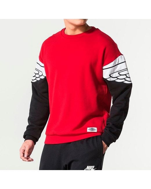 Nike Red Logo As Wings Classics Crew for men