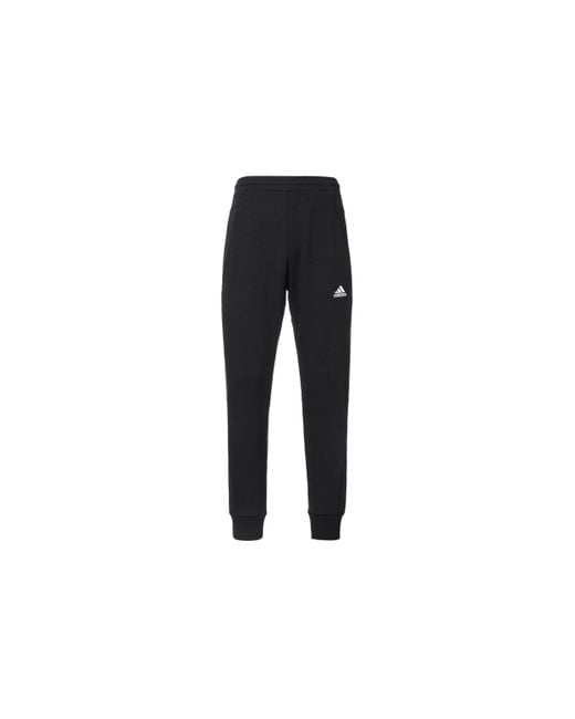 Adidas Black Casual Sports Training Logo Bundle Feet Long Pants for men
