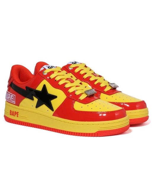 A Bathing Ape Red (Wmns) X Marvel Bape Sta