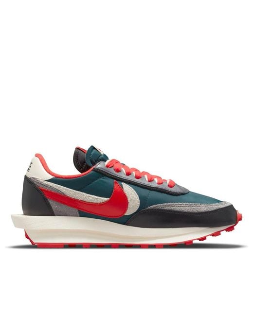 Nike Red X Sacai X Undercover Ldwaffle 'Midnight Spruce University' for men