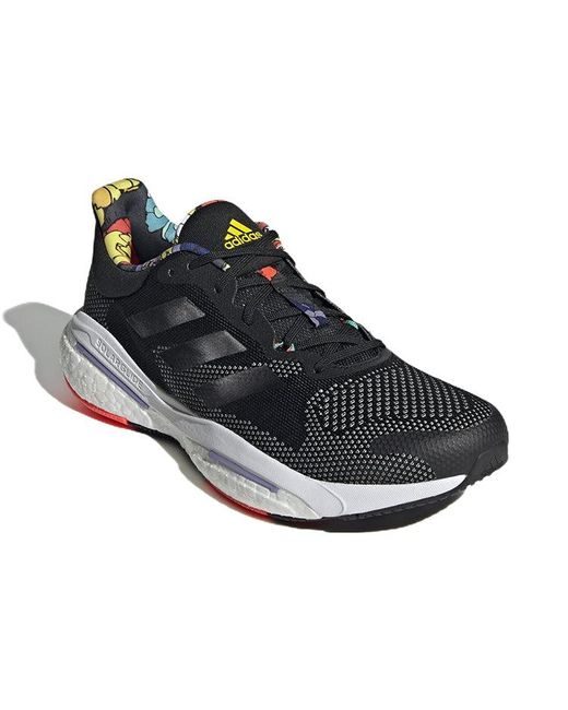 Adidas Black Solarglide 5 Floral' for men