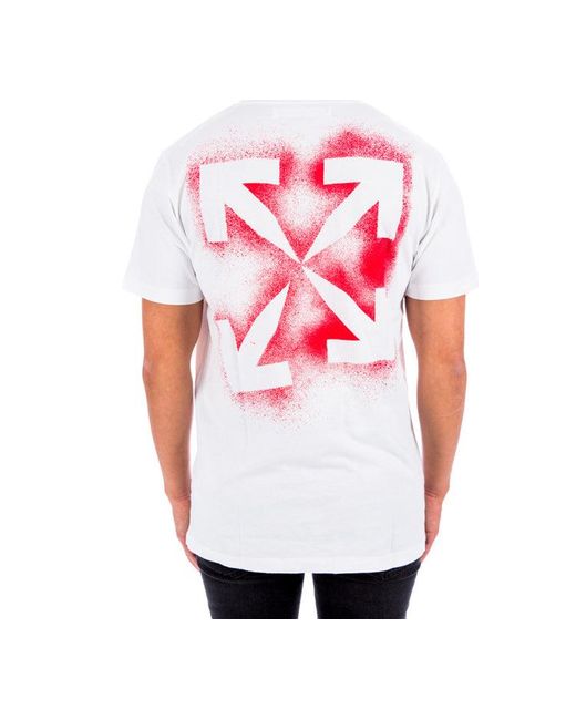 Off-White c/o Virgil Abloh White Stencil Short-Sleeve Slim Tee for men