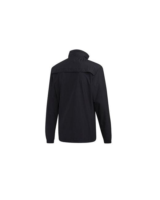 Adidas Blue Soccer/Football Manchester United Woven Stand Collar Jacket for men