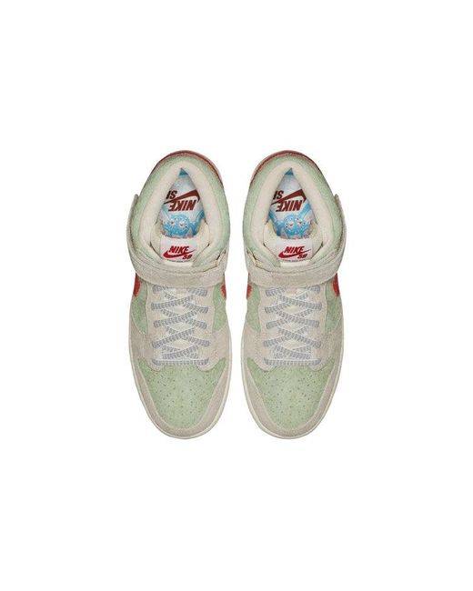 Nike White Sb Dunk Mid Widow' for men