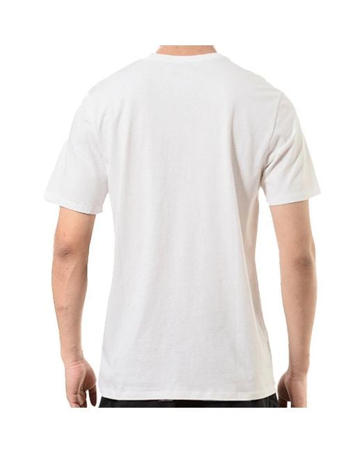 Nike White Alphabet Printing Sports Round Neck Pullover Short Sleeve T-Shirt for men