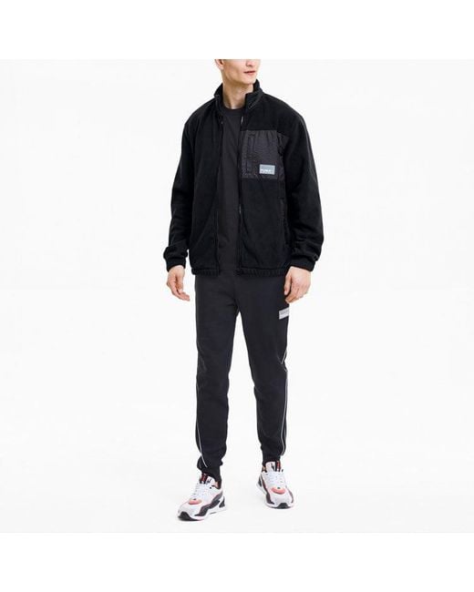 PUMA Black Avenir Track Jacket for men