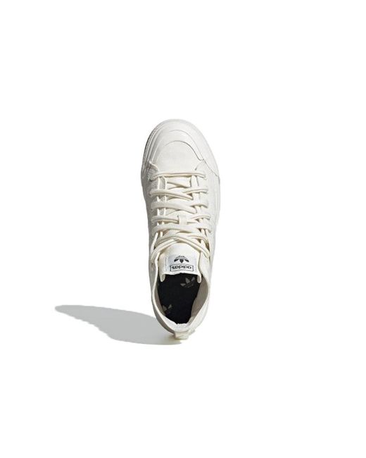 Adidas White Nizza Hi Dl for men