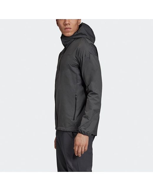 Adidas Gray Terrex Agravic Wind Jacket for men
