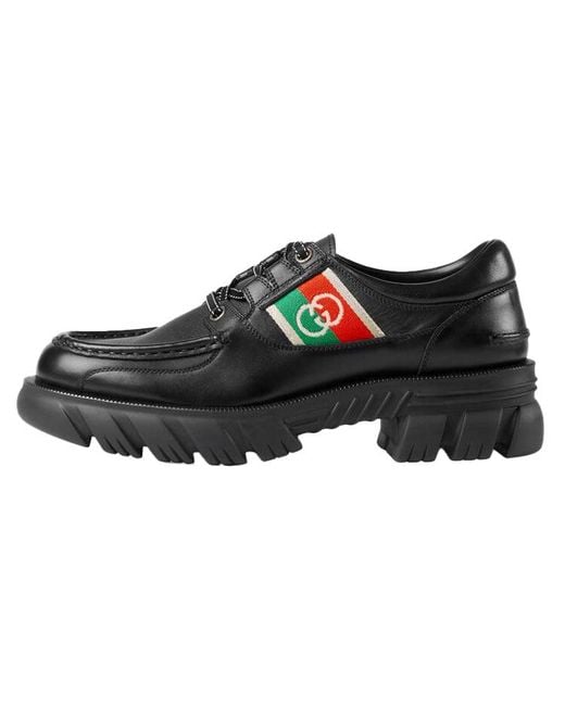 Gucci Black Gg Romance Lace-Up for men