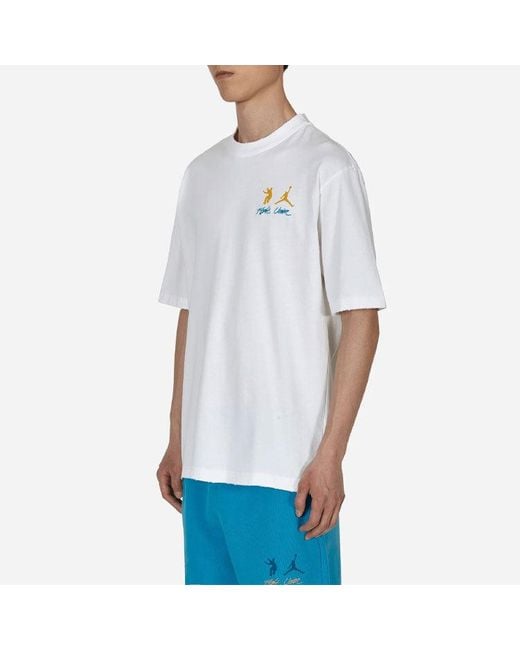 Nike White X Union Crossover Ss22 Solid Color Breathable Logo Round Neck Short Sleeve Asia Edition for men