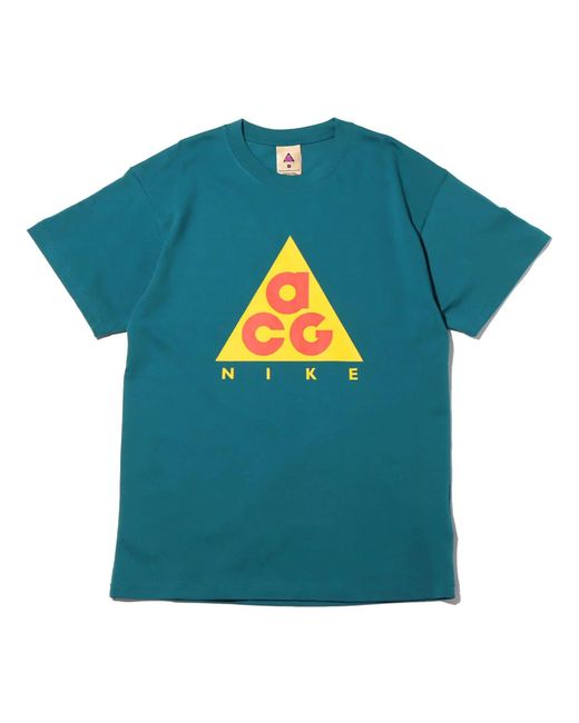 Nike Blue Acg Series Classic Logo Printing Casual Short Sleeve for men