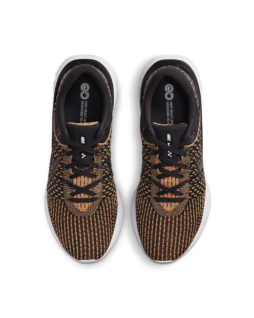 Nike Black React Infinity Run Flyknit 3 Multi' for men